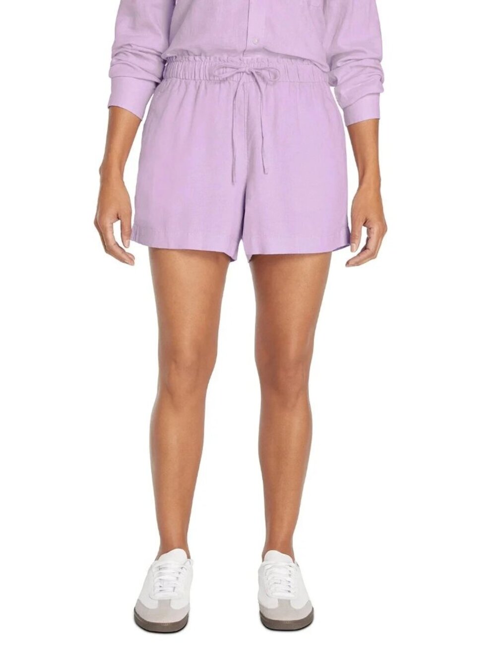 Gap Women's Purple Linen Short Size L
